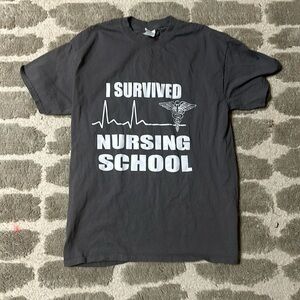 I survived nursing school t shirt